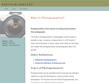 Tablet Screenshot of photogrammetry.com